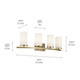 Crosby Four Light Bath (45498NBR)