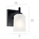 Shailene One Light Wall Sconce (45572BK)