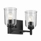 Kichler - 45573BKCLR - Two Light Bath - Shailene - Black