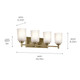 Shailene Four Light Bath (45575NBR)