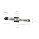 Azores Five Light Linear Bath (45650BK)