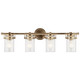 Brinley Four Light Bath (45690CPZ)