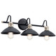 Kichler - 45945BK - Three Light Bath - Clyde - Black