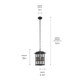 Beacon Square One Light Outdoor Pendant (49833BKT)