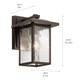 Capanna One Light Outdoor Wall Mount (49924OZ)