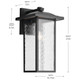 Capanna One Light Outdoor Wall Mount (49928BKT)