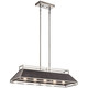 Kichler - 52037CLP - Five Light Linear Chandelier - Grendel - Classic Pewter