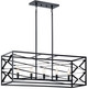 Kichler - 52140BK - Five Light Linear Chandelier - Sevan - Black