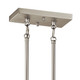 Skagos Four Light Linear Chandelier (52233NI)