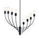 Hatton Eight Light Chandelier (52255BK)