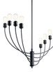 Hatton Eight Light Chandelier (52255BK)