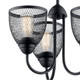 Voclain Three Light Chandelier/Semi Flush Mount (52268BK)