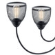 Voclain Four Light Linear Chandelier (52273BK)