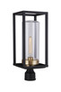 Craftmade - ZA4825-MNSB - One Light Outdoor Post Mount - Neo - Midnight / Satin Brass