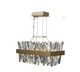 Allegri - 030251-038 - LED Island Pendant - Glacier - Brushed Champagne Gold