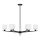 Collier Six Light Chandelier (1-1125-6-89)
