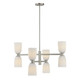 Savoy House - 1-1248-8-SN - Eight Light Chandelier - Baldwin - Satin Nickel