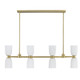 Baldwin Eight Light Linear Chandelier (1-1249-8-127)