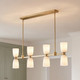 Baldwin Eight Light Linear Chandelier (1-1249-8-127)