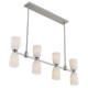 Baldwin Eight Light Linear Chandelier (1-1249-8-SN)