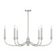 Savoy House - 1-1500-6-SN - Six Light Chandelier - Coventry - Satin Nickel