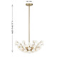 Flores Four Light Chandelier (1-2500-4-127)