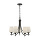 Octave Five Light Chandelier (1-6032-5-BK)