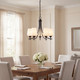 Octave Five Light Chandelier (1-6032-5-BK)