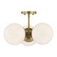 Savoy House - 1-6523-3-322 - Three Light Chandelier - Turin - Warm Brass