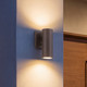 Kelley LED Outdoor Wall Lantern (5-CYL-1-5CCT-BZ)