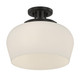 Octave Three Light Semi-Flush Mount (6-6035-3-BK)