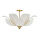 Savoy House - 6-7163-6-322 - Six Light Convertible Semi-Flush/Pendant - Elsie - Warm Brass