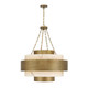 Savoy House - 7-3092-8-339 - Eight Light Pendant - Davenport - Antique Patina