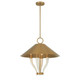 Savoy House - 7-6308-4-322 - Four Light Pendant - Hearne - Warm Brass
