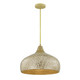 Savoy House - 7-9877-1-336 - One Light Pendant - Kemp - Ivory and Gold Shell