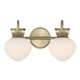 Savoy House - 8-1028-2-127 - Two Light Bathroom Vanity - Melbourne - Noble Brass
