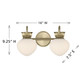 Melbourne Two Light Bathroom Vanity (8-1028-2-127)