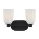 Savoy House - 8-1245-2-BK - Two Light Bathroom Vanity - Baldwin - Matte Black