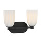 Baldwin Two Light Bathroom Vanity (8-1245-2-BK)