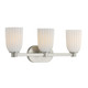 Baldwin Three Light Bathroom Vanity (8-1245-3-SN)