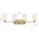Baldwin Four Light Bathroom Vanity (8-1245-4-127)