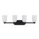 Baldwin Four Light Bathroom Vanity (8-1245-4-BK)