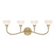 Savoy House - 8-5081-4-127 - Four Light Bathroom Vanity - Florena - Noble Brass