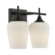 Octave Two Light Bathroom Vanity (8-6030-2-BK)