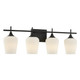 Octave Four Light Bathroom Vanity (8-6030-4-BK)