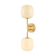 Mitzi - H1092102-AGB - Two Light Bath - Lisette - Aged Brass