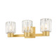 Mitzi - H1107303-AGB - Three Light Bath - Danae - Aged Brass