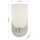 Baldwin One Light Wall Sconce (9-1245-1-SN)