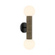 Jarrell Two Light Wall Sconce (9-4081-2-BK)