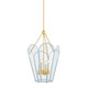 Mitzi - H1132704-AGB/SAO - Four Light Lantern - Clarisse - Aged Brass